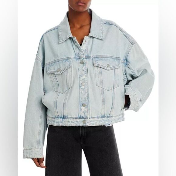 BLANKNYC Organic Cotton Denim Trucker Jacket XS EUC - Picture 1 of 6